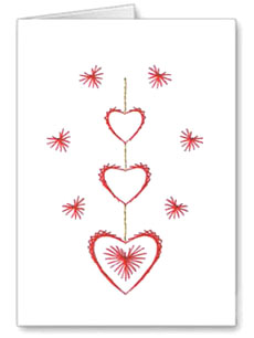 three hearts stitchcard