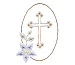 Easter cross stitch card pattern