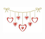 row of hearts